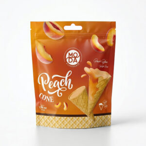 Peach Mini Wafer Cone